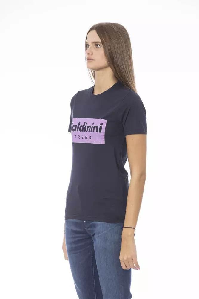 Baldinini Trend Blue Cotton Women T-Shirt - Hilstor