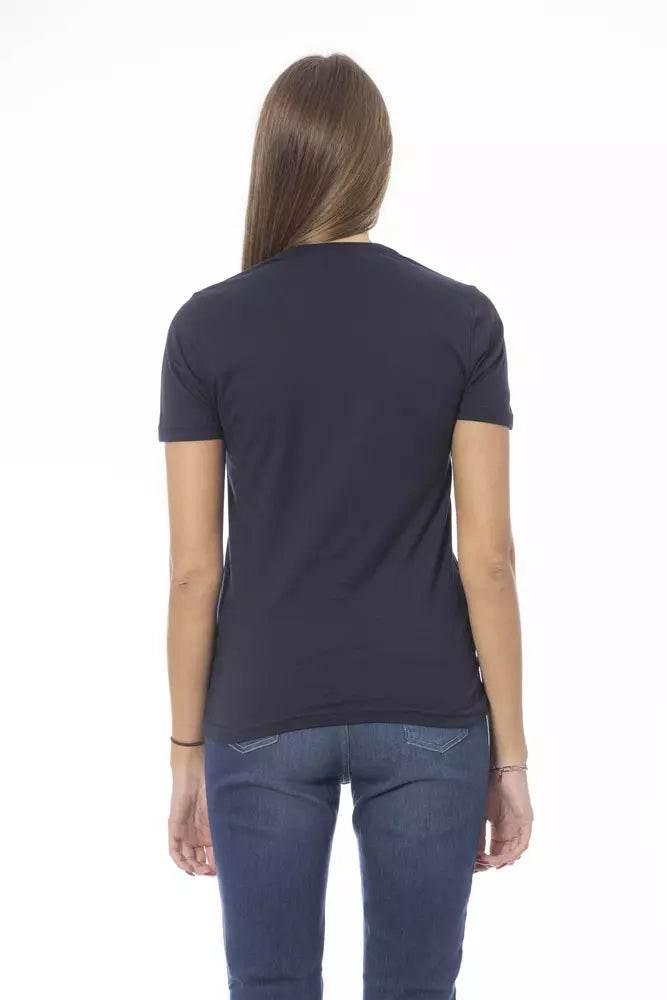 Baldinini Trend Blue Cotton Women T-Shirt - Hilstor