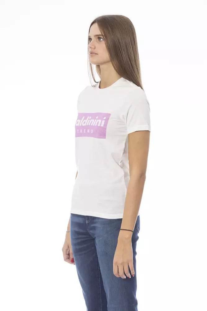 Baldinini Trend White Cotton Women T-Shirt - Hilstor
