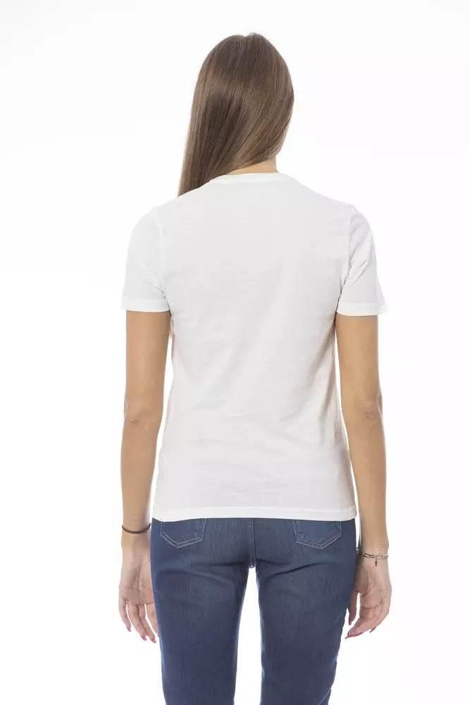 Baldinini Trend White Cotton Women T-Shirt - Hilstor