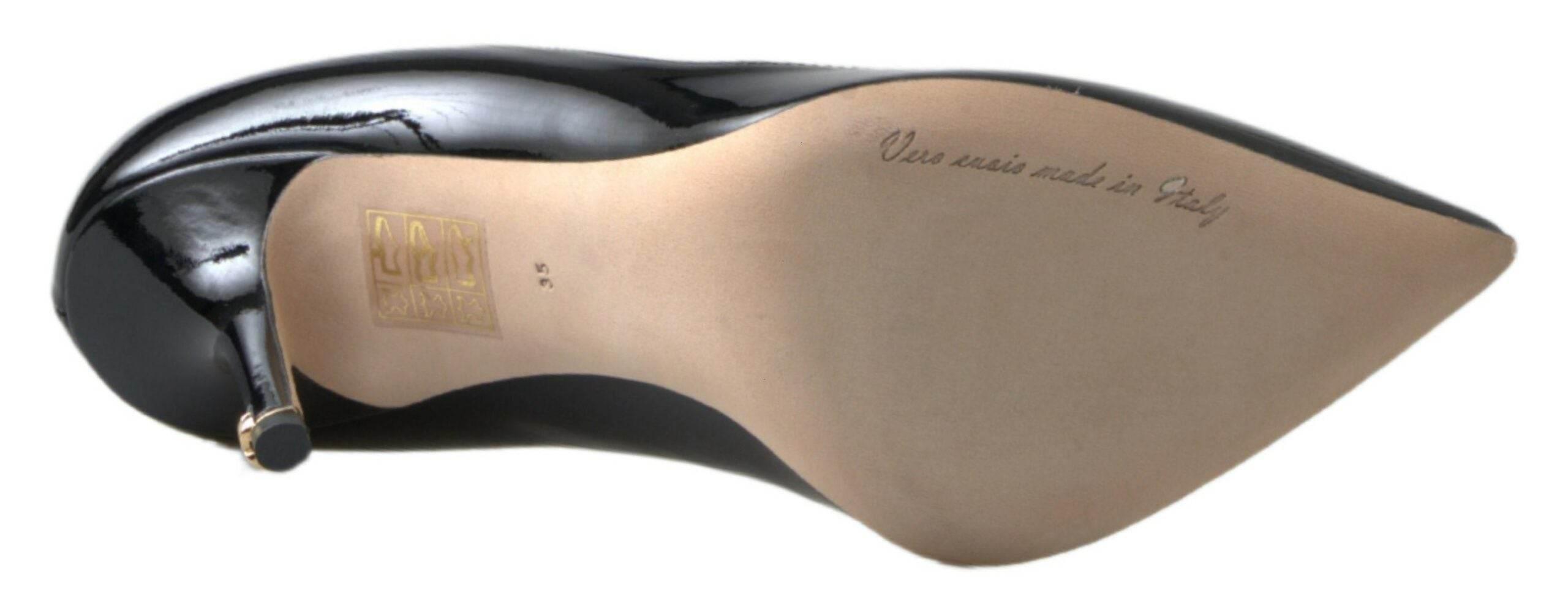 Dolce & Gabbana Elegant Patent Leather Heels Pumps - Hilstor