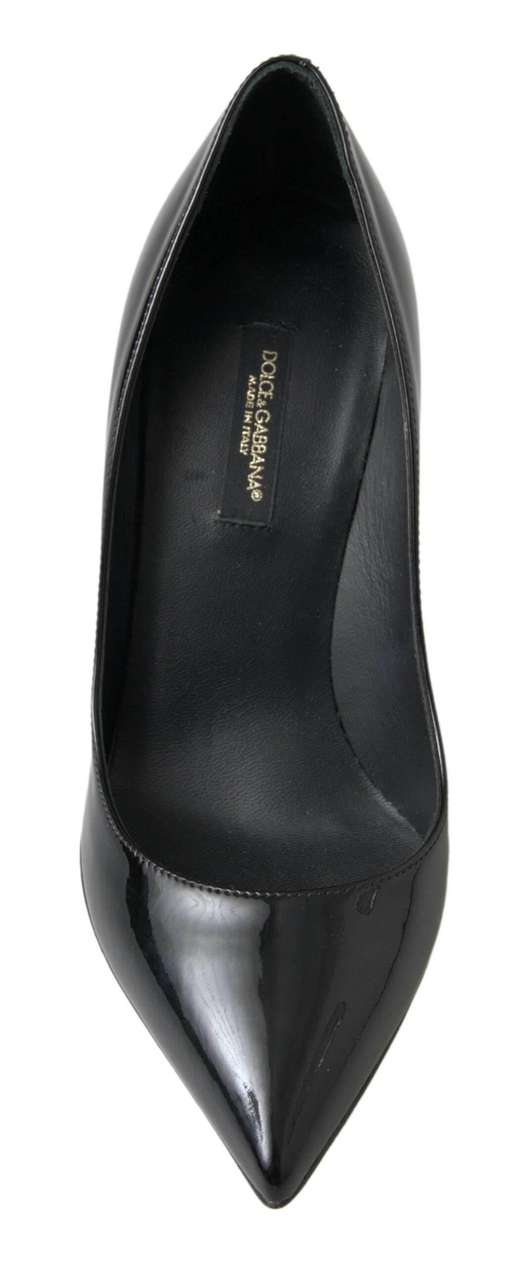 Dolce & Gabbana Elegant Patent Leather Heels Pumps - Hilstor