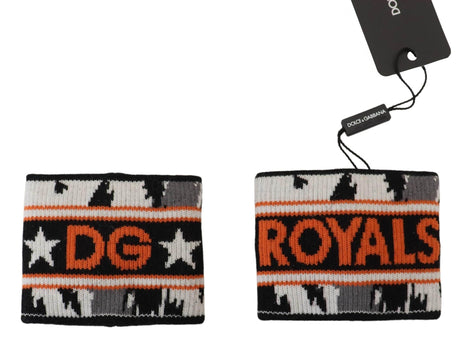 Dolce & Gabbana Elegant Wool-Cashmere DG Queen Wrist Wrap - Hilstor