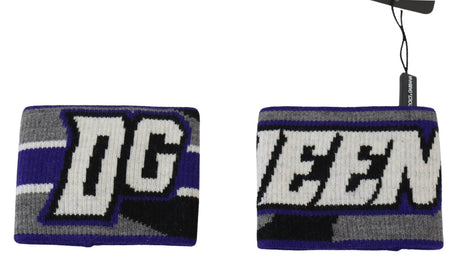 Dolce & Gabbana Regal Purple Wool Wrist Wrap - Hilstor