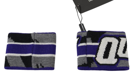 Dolce & Gabbana Regal Purple Wool Wrist Wrap - Hilstor