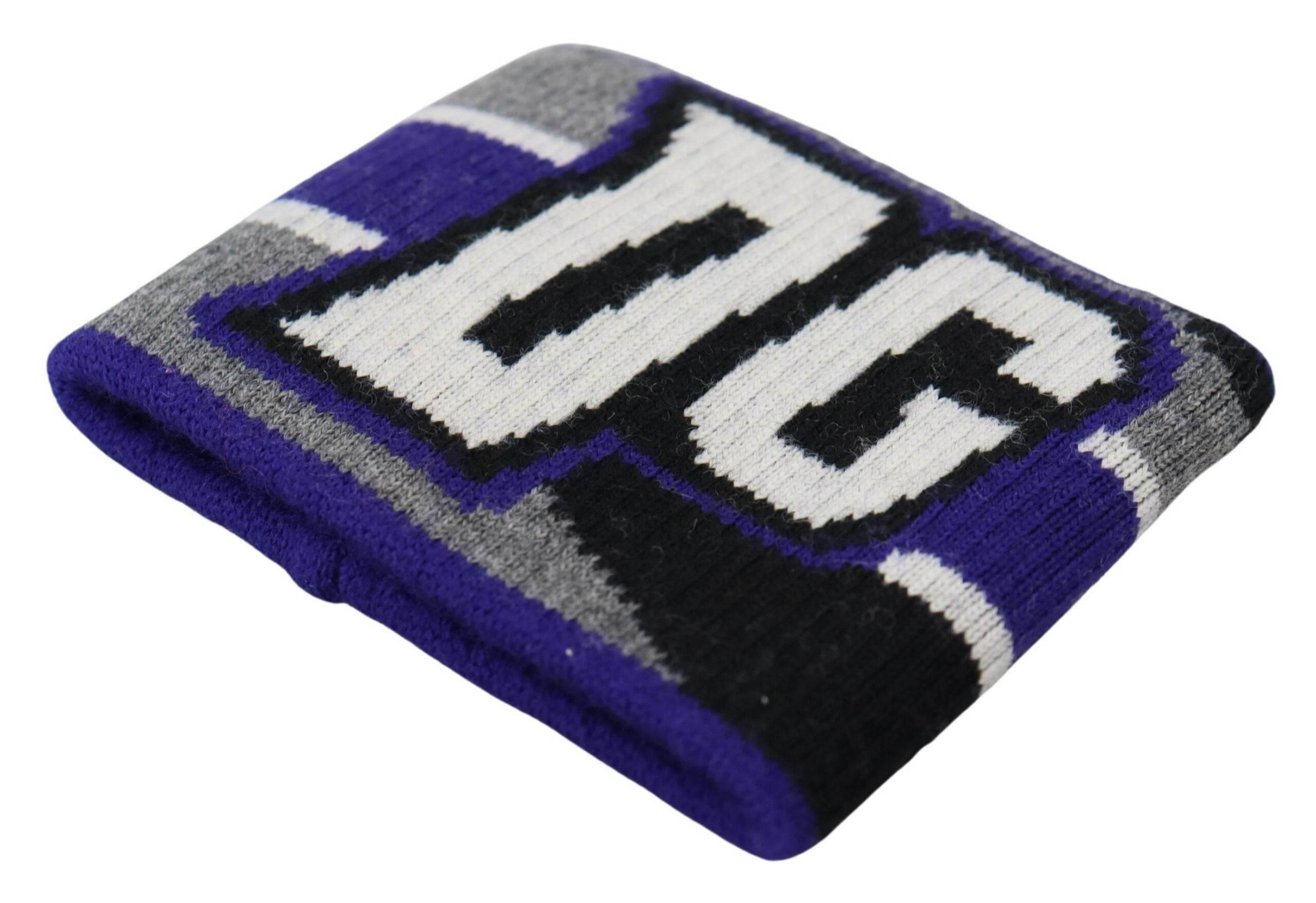 Dolce & Gabbana Regal Purple Wool Wrist Wrap - Hilstor