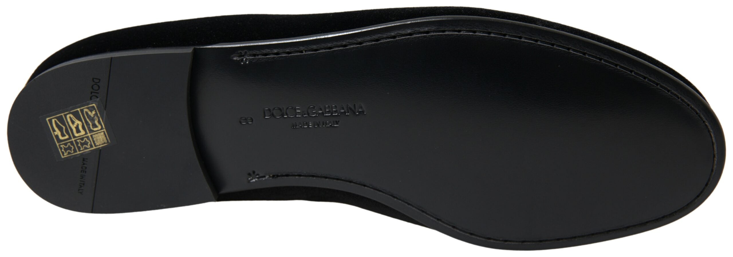 Dolce & Gabbana Sorte Velour Loafers Formelle Sko