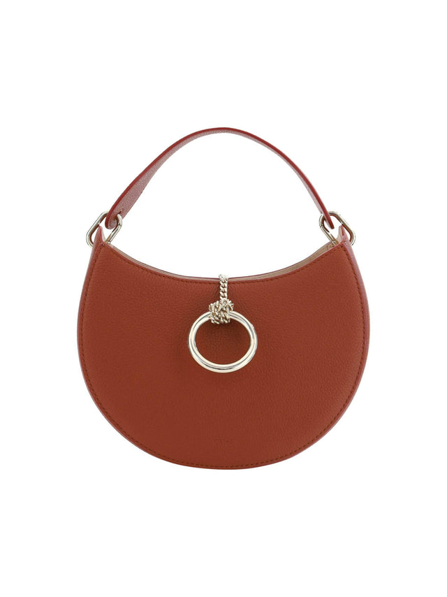 Chloé Sepia Brown Small Arlène Leather Shoulder Bag - Hilstor