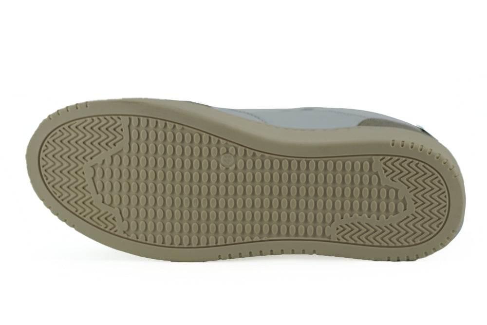 Saxone of Scotland Elegant White Leather Sneakers - Hilstor