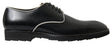 Dolce & Gabbana Elegant Black and White Formal Men's Shoes - Hilstor
