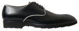 Dolce & Gabbana Elegant Black and White Formal Men's Shoes - Hilstor