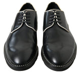 Dolce & Gabbana Elegant Black and White Formal Men's Shoes - Hilstor