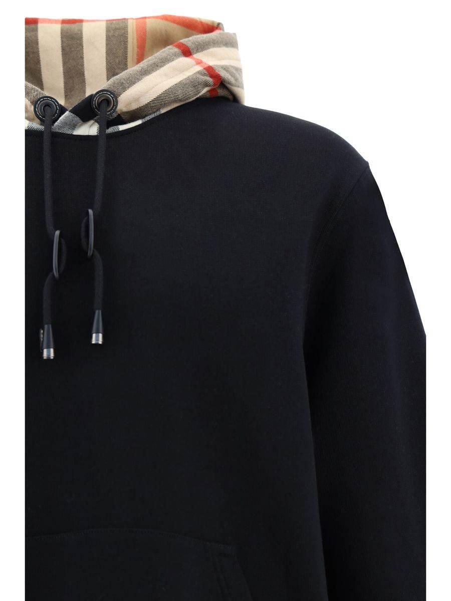 Burberry Elegant Oversize Black Samuel Hoodie - Hilstor
