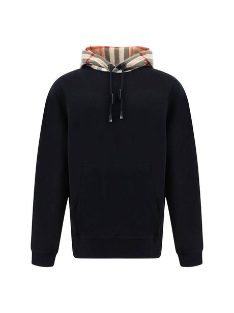 Burberry Elegant Oversize Black Samuel Hoodie - Hilstor