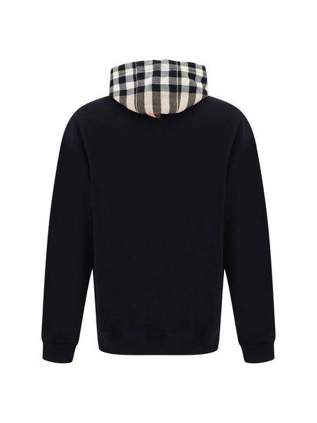 Burberry Elegant Oversize Black Samuel Hoodie - Hilstor