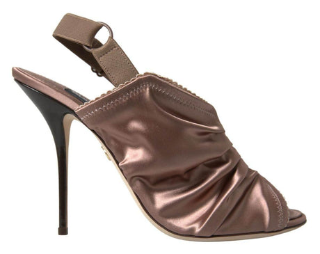 Dolce & Gabbana Light brown Slingback Corset Style Fastening stiletto heels - Hilstor