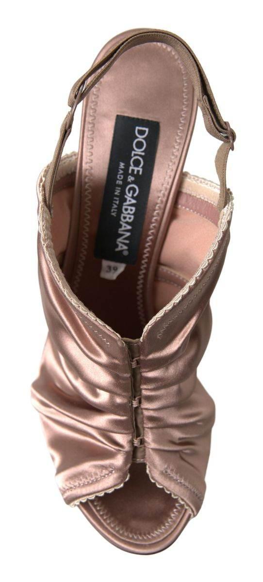 Dolce & Gabbana Light brown Slingback Corset Style Fastening stiletto heels - Hilstor