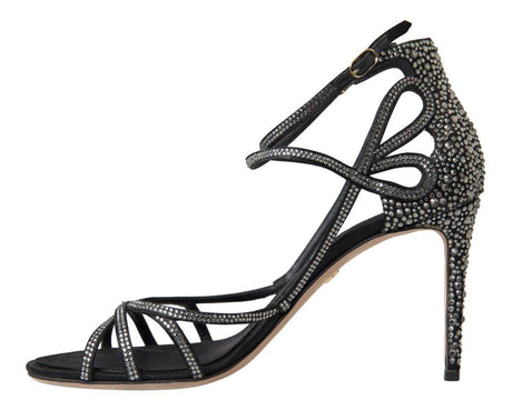 Dolce & Gabbana Elegant Keira Rhinestone Stiletto Sandals - Hilstor