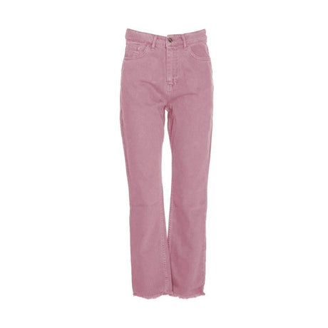 Hinnominate Chic Pink Raw Cut Bottom Jeans - Hilstor