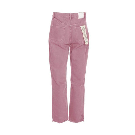 Hinnominate Chic Pink Raw Cut Bottom Jeans - Hilstor