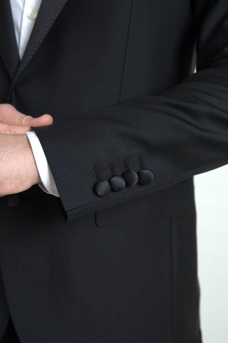 Dolce & Gabbana Black Wool Single Breasted MARTINI Blazer - Hilstor