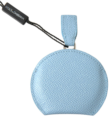 Dolce & Gabbana Elegant Leather Mirror Holder in Light Blue - Hilstor