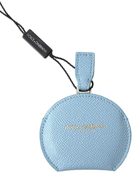 Dolce & Gabbana Elegant Leather Mirror Holder in Light Blue - Hilstor