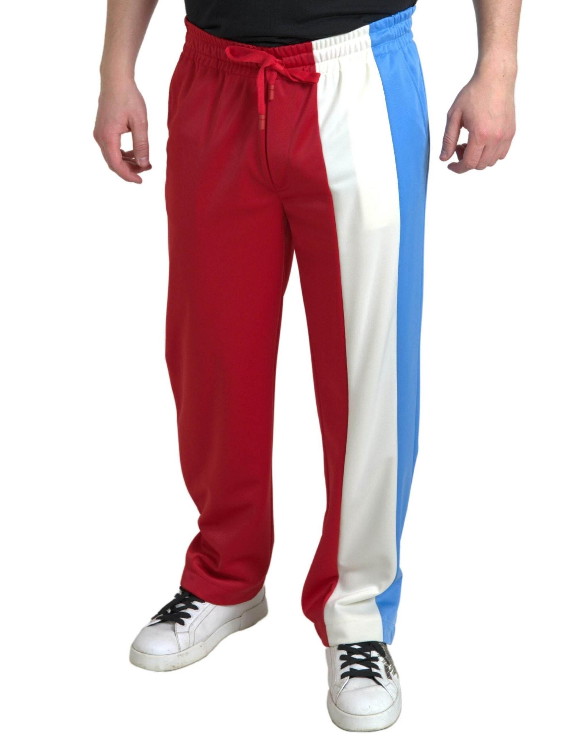 Dolce & Gabbana Elegant Striped Drawstring Sweatpants - Hilstor