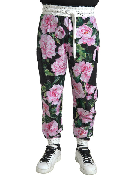 Dolce & Gabbana Elegant Multicolor Cotton Joggers - Hilstor