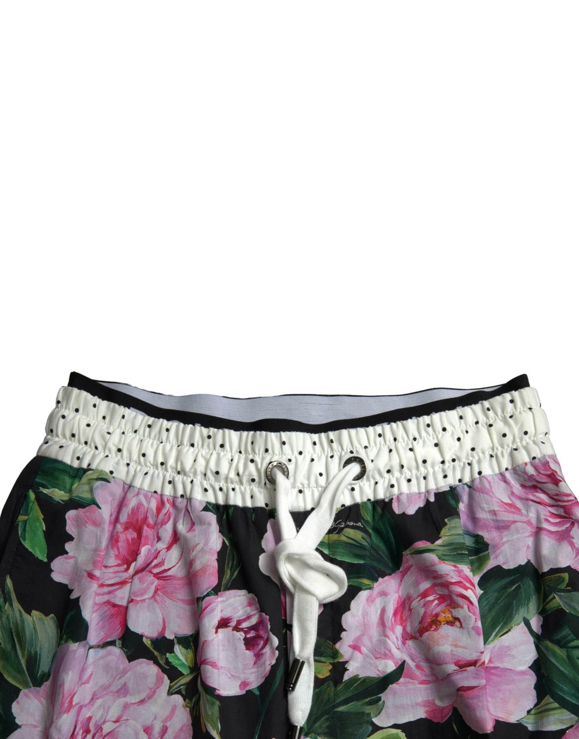 Dolce & Gabbana Elegant Multicolor Cotton Joggers - Hilstor