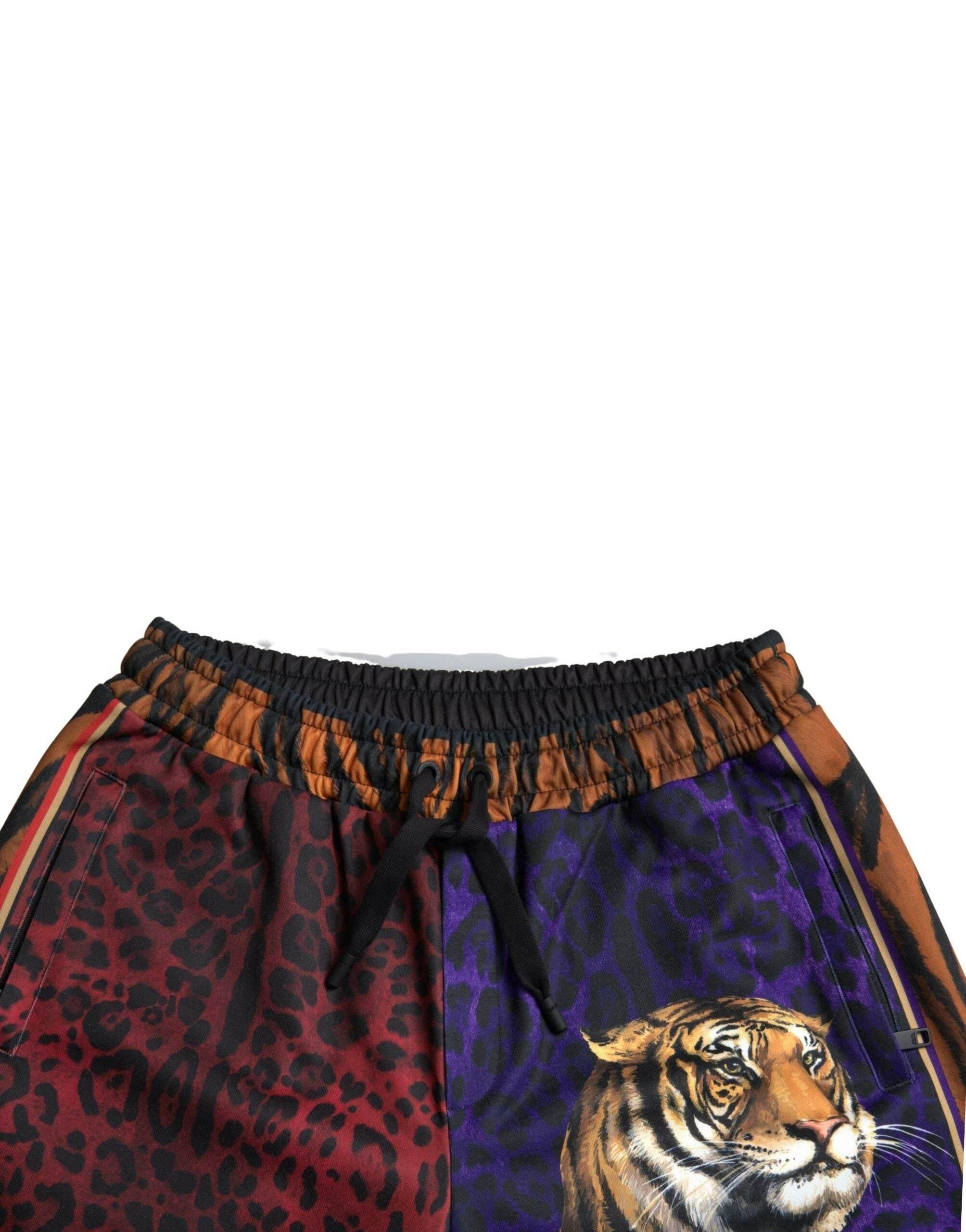 Dolce & Gabbana Chic Multicolor Bermuda Shorts with Exotic Print - Hilstor