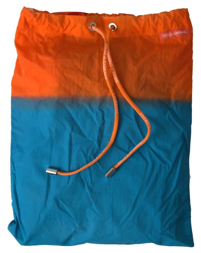 Dolce & Gabbana Gradient Effect Swim Shorts in Vibrant Orange - Hilstor