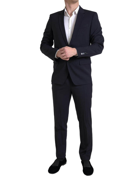 Dolce & Gabbana Blue 2 Piece Single Breasted MARTINI Suit - Hilstor