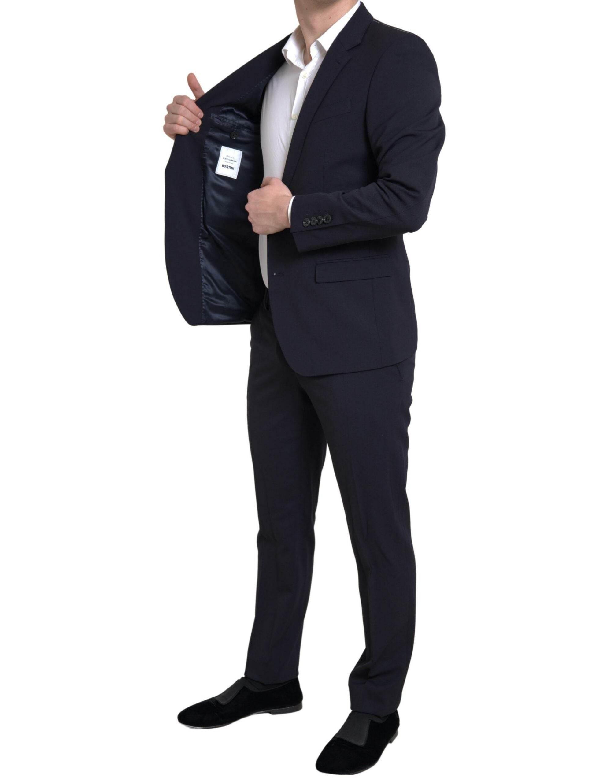 Dolce & Gabbana Blue 2 Piece Single Breasted MARTINI Suit - Hilstor