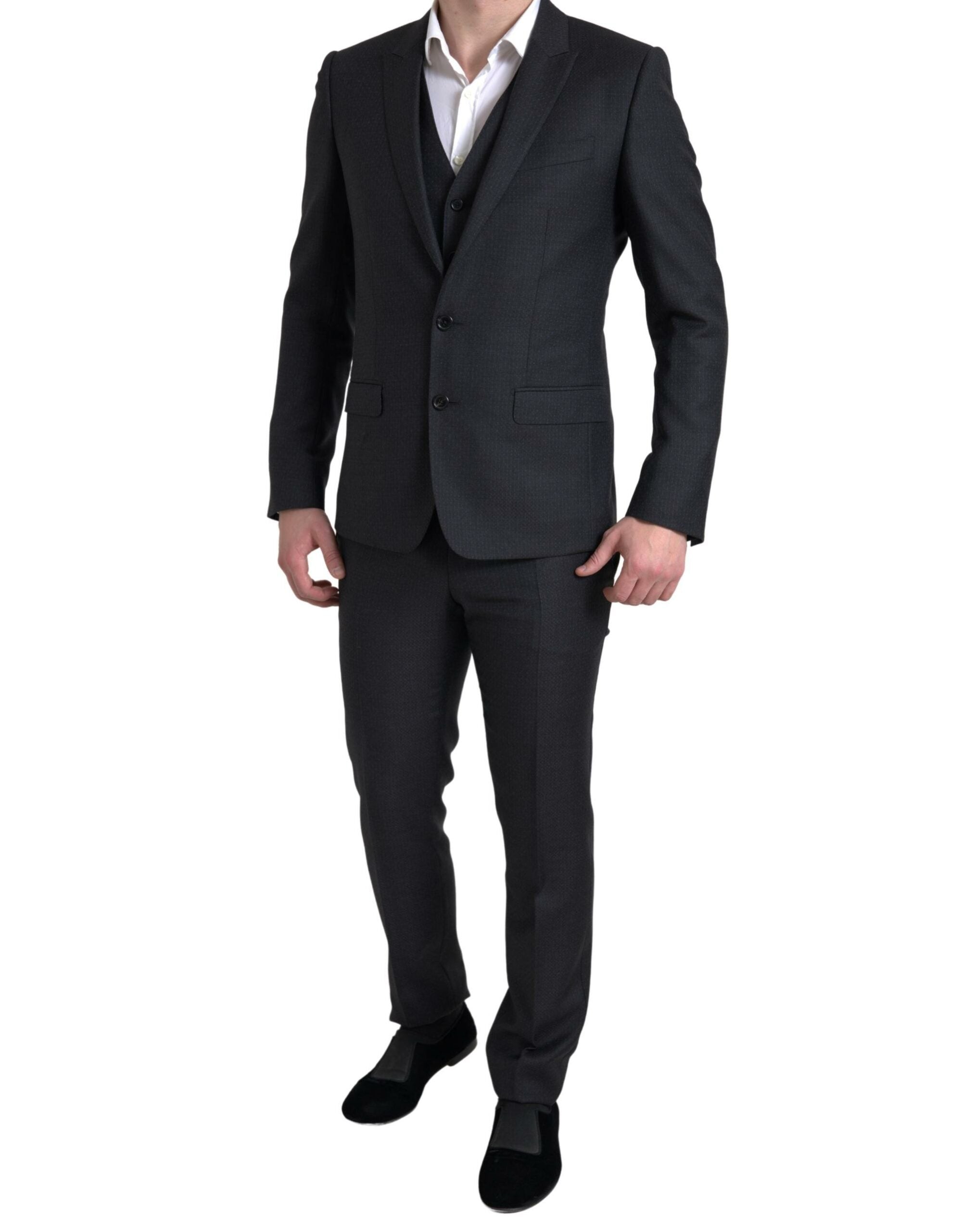 Dolce &amp; Gabbana sort 3-delt enkeltradet MARTINI-dragt