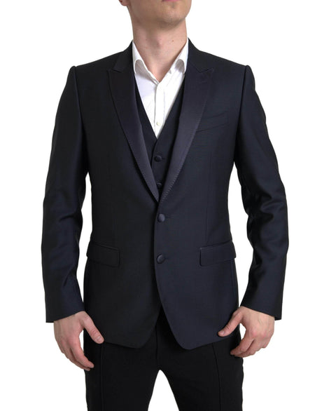 Dolce & Gabbana Blue 2 Piece Single Breasted MARTINI Suit - Hilstor