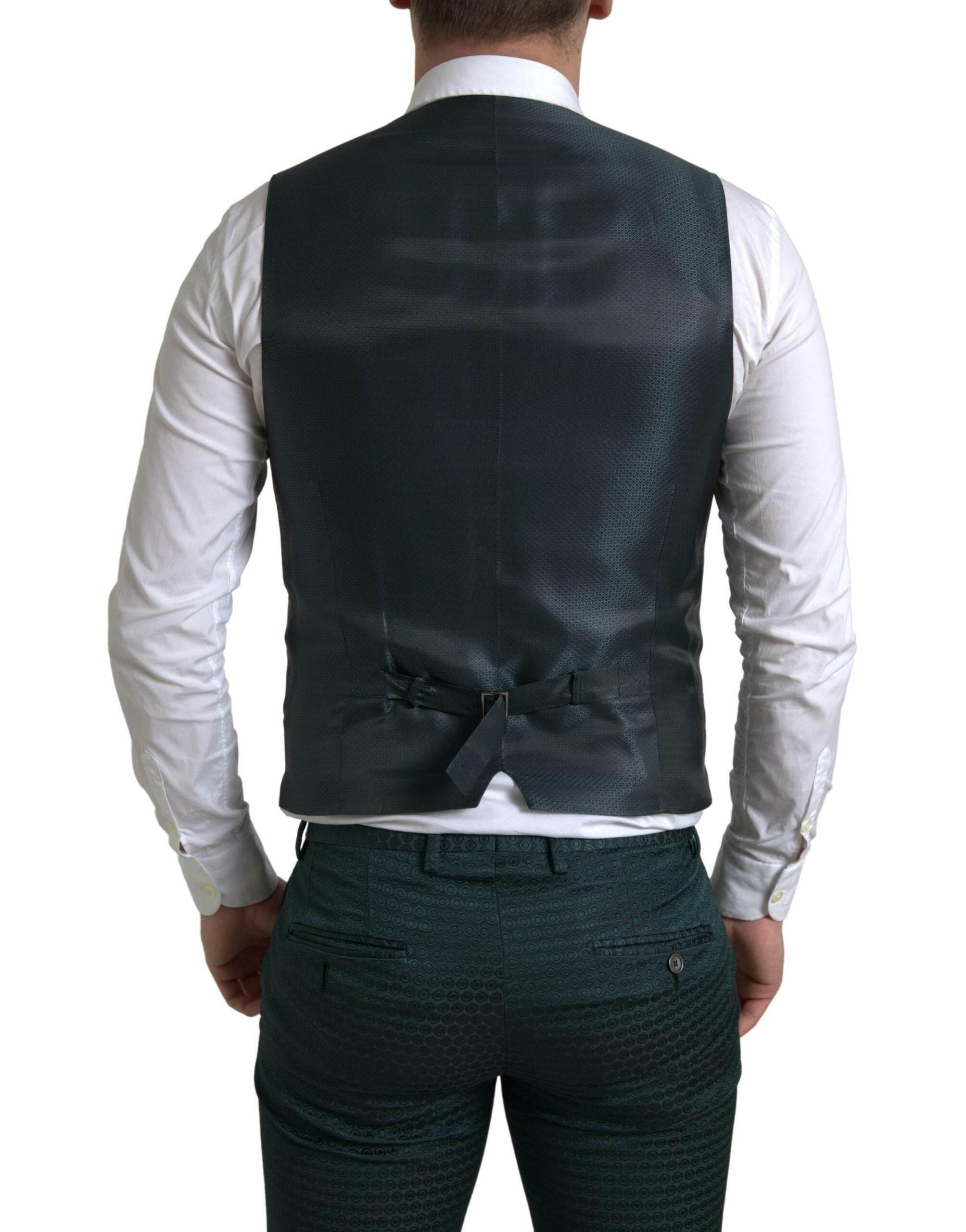 Dolce & Gabbana Green 3 Piece Single Breasted MARTINI Suit - Hilstor