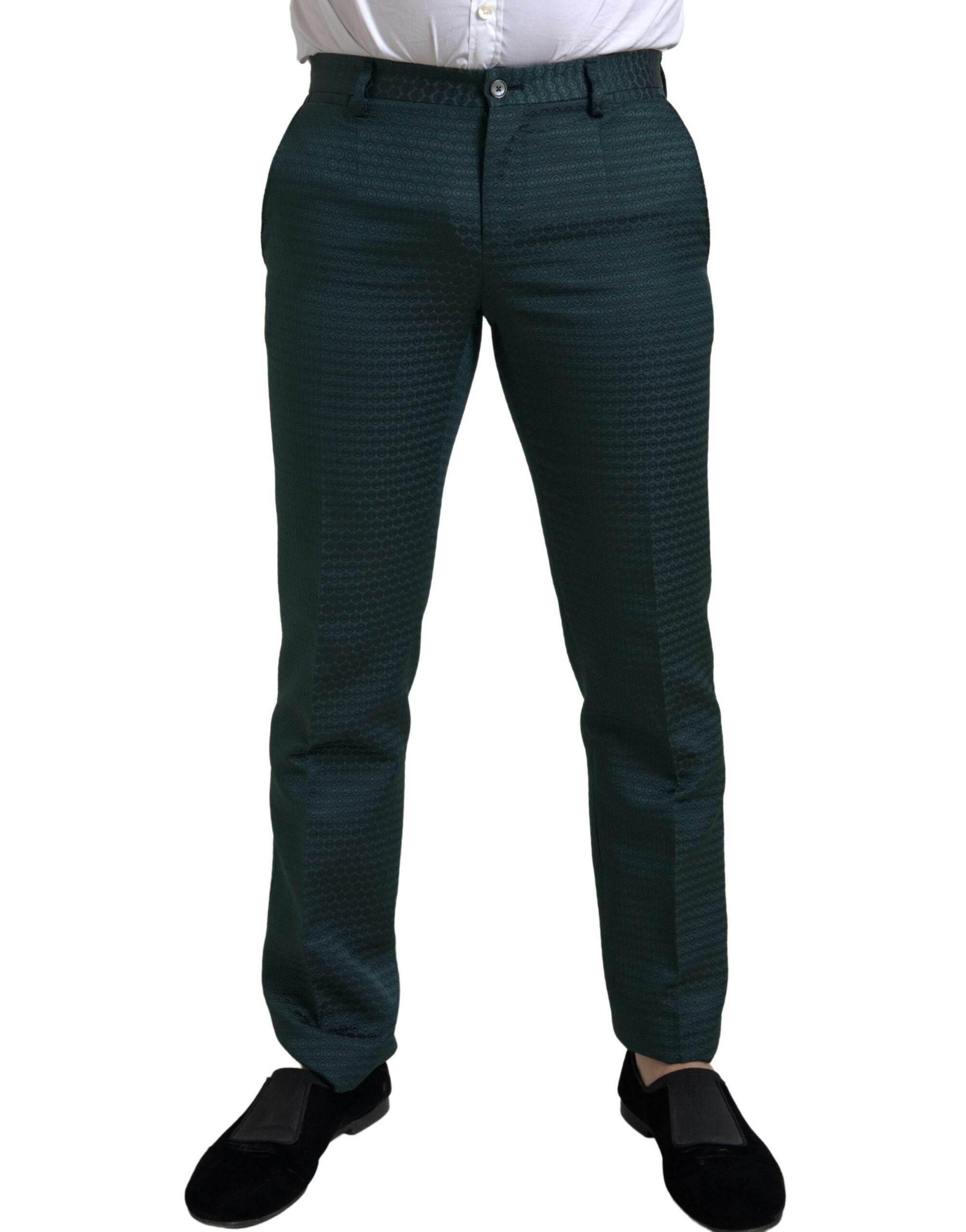 Dolce & Gabbana Green 3 Piece Single Breasted MARTINI Suit - Hilstor