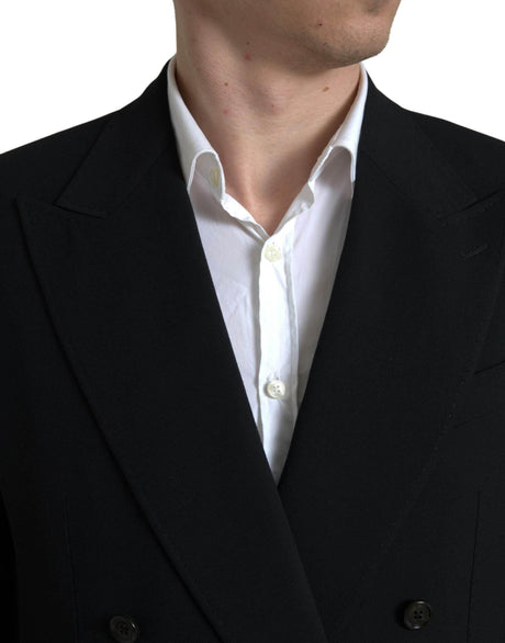 Dolce & Gabbana Black 2 Piece Double Breasted SICILIA Suit - Hilstor