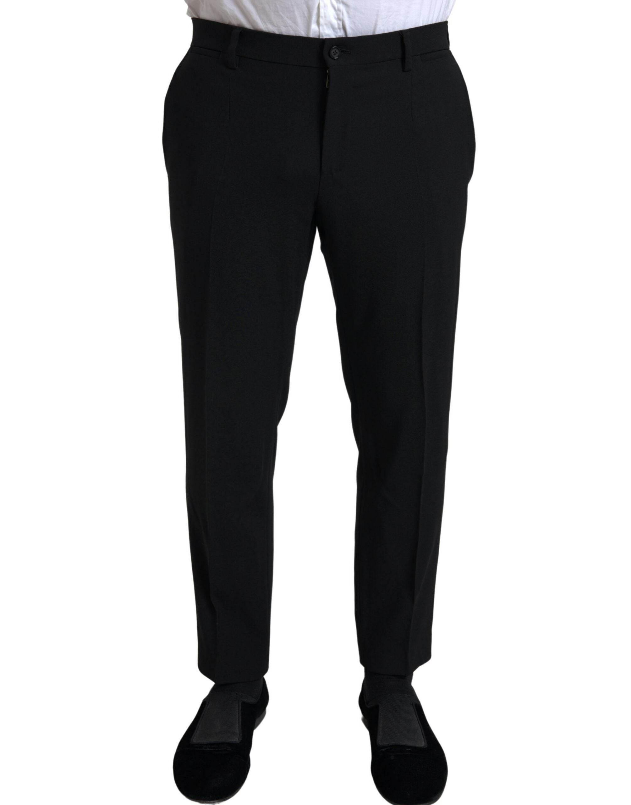 Dolce & Gabbana Black 2 Piece Double Breasted SICILIA Suit - Hilstor