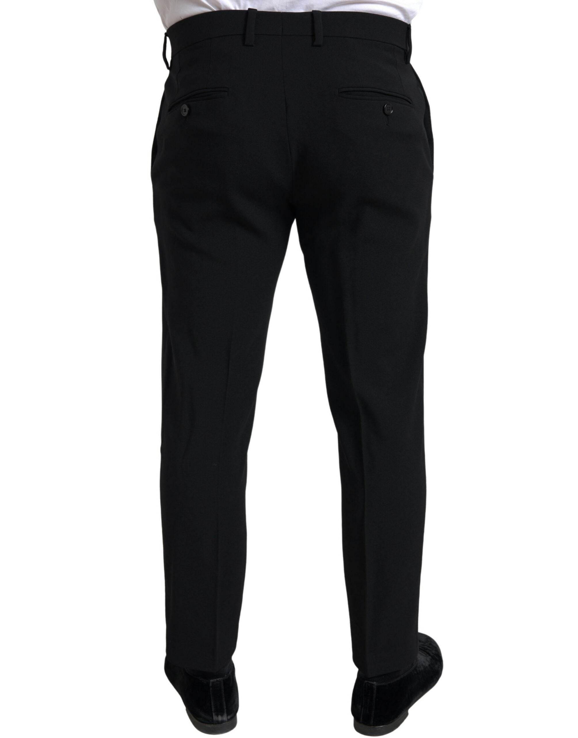 Dolce & Gabbana Black 2 Piece Double Breasted SICILIA Suit - Hilstor