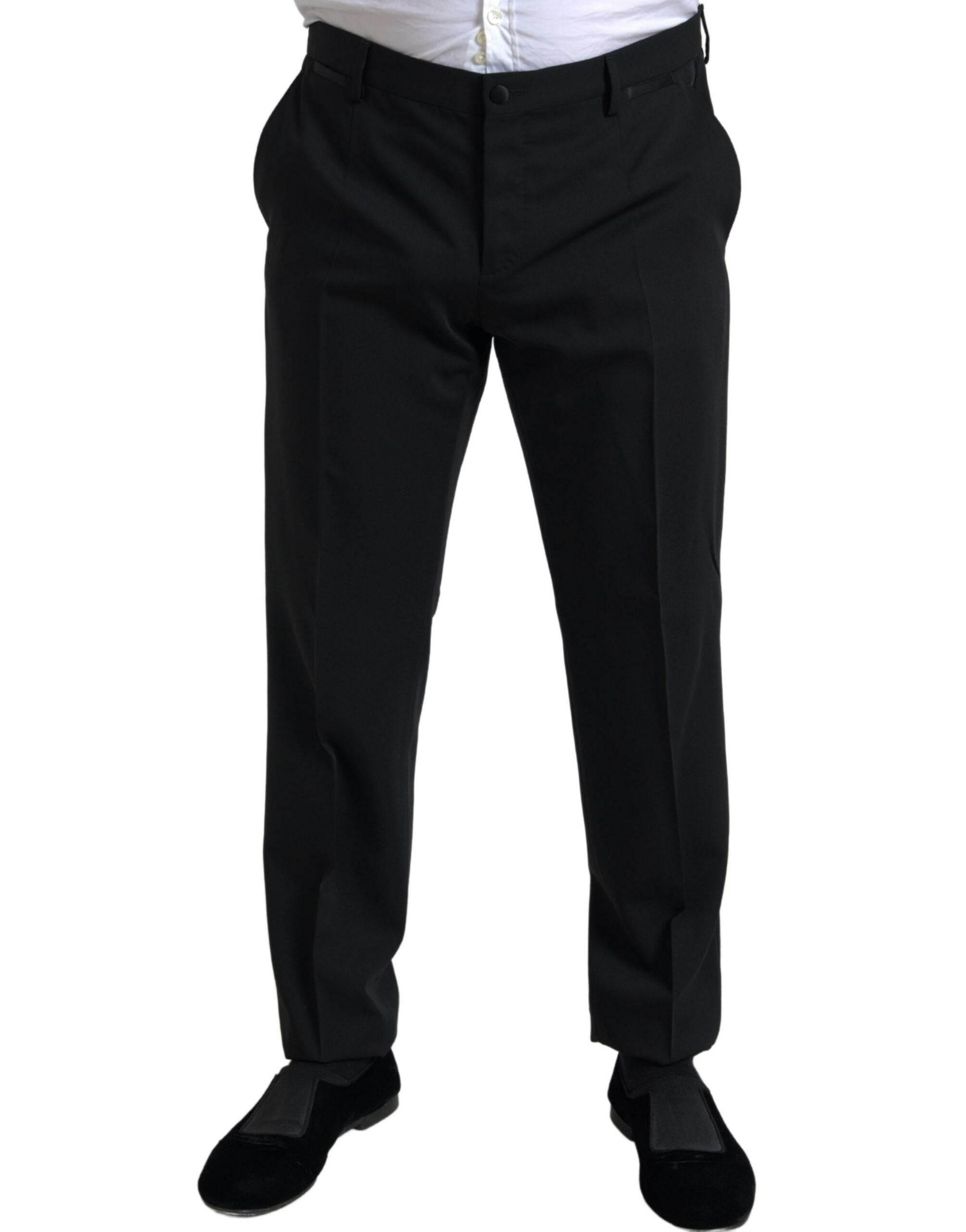 Dolce & Gabbana Black 2 Piece Single Breasted MARTINI Suit - Hilstor