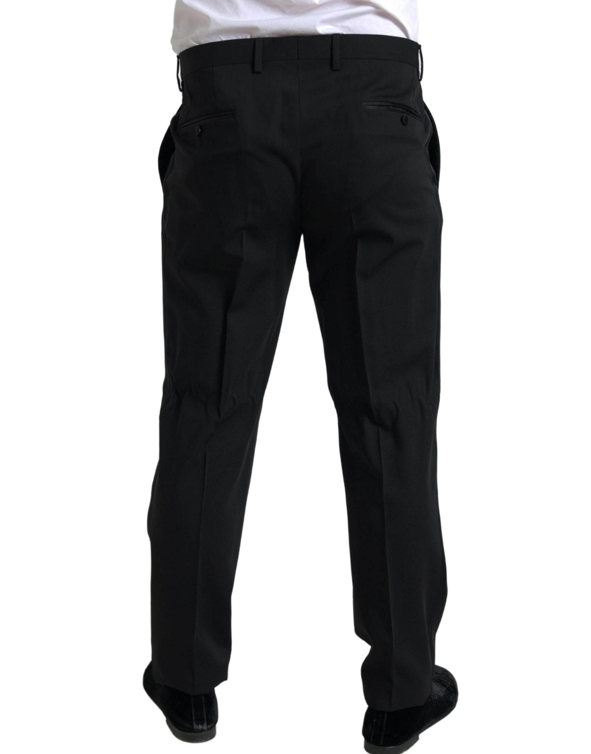 Dolce & Gabbana Black 2 Piece Single Breasted MARTINI Suit - Hilstor
