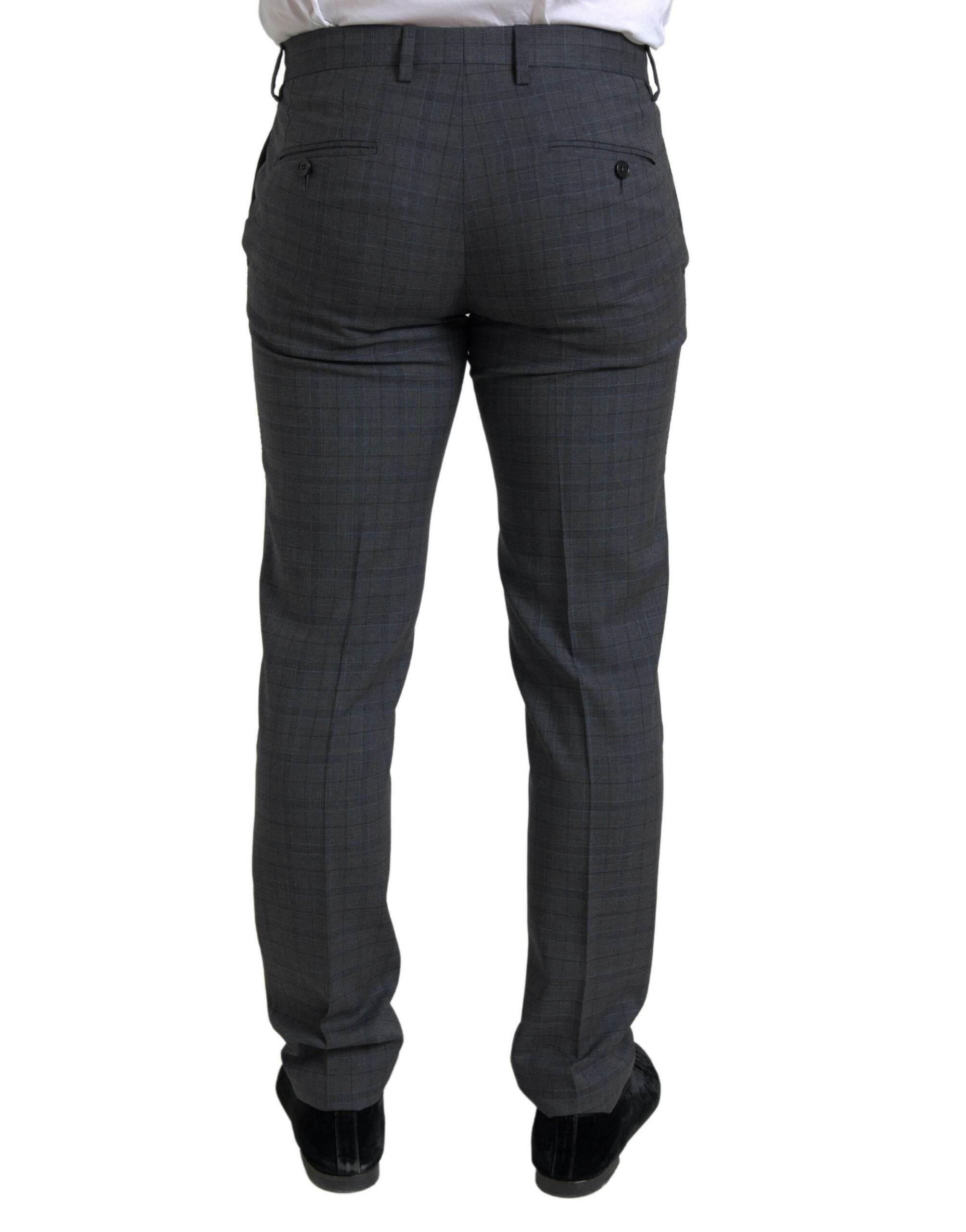 Dolce & Gabbana Gray 2 Piece Single Breasted MARTINI Suit - Hilstor