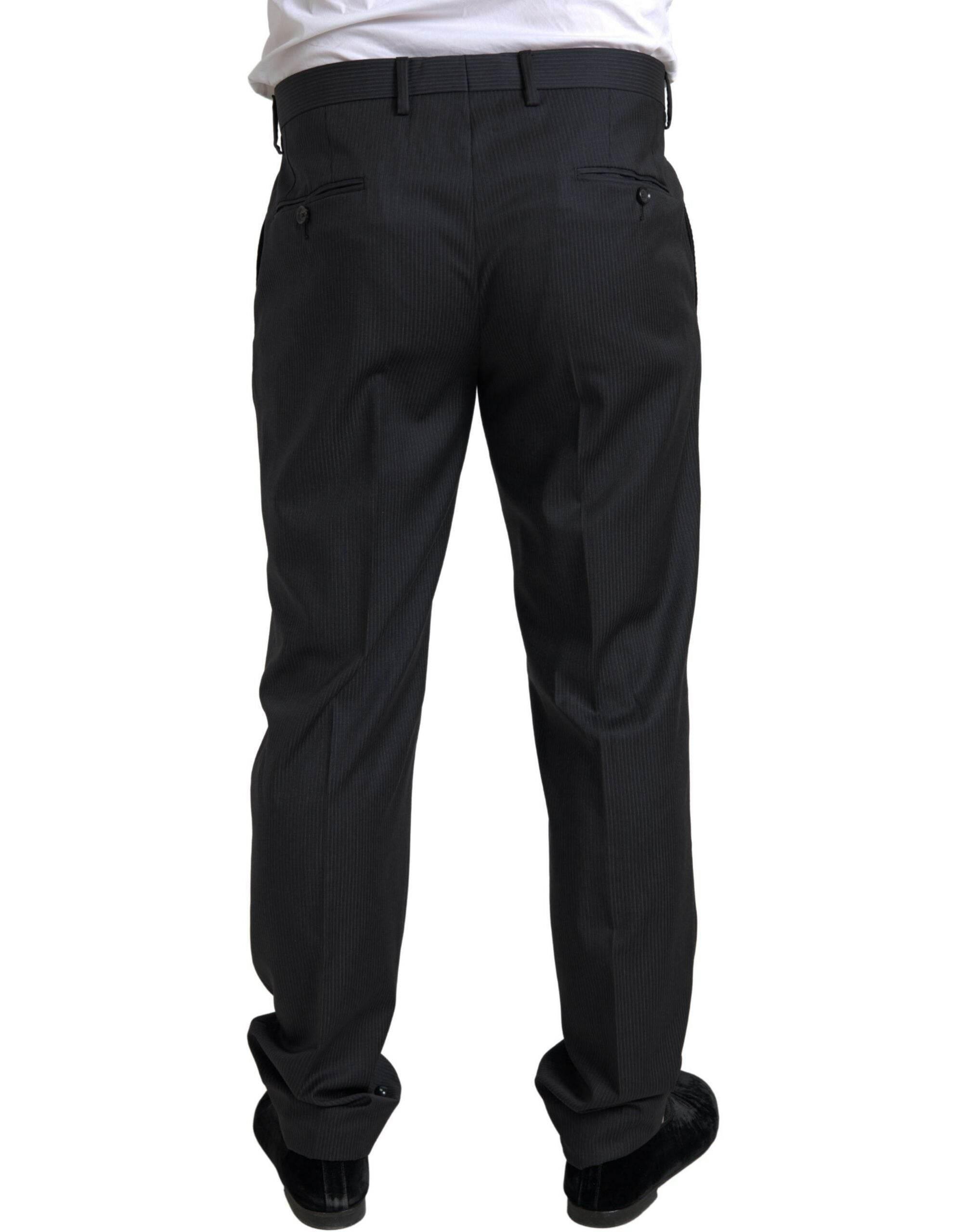 Dolce & Gabbana Black 2 Piece Single Breasted MARTINI Suit - Hilstor