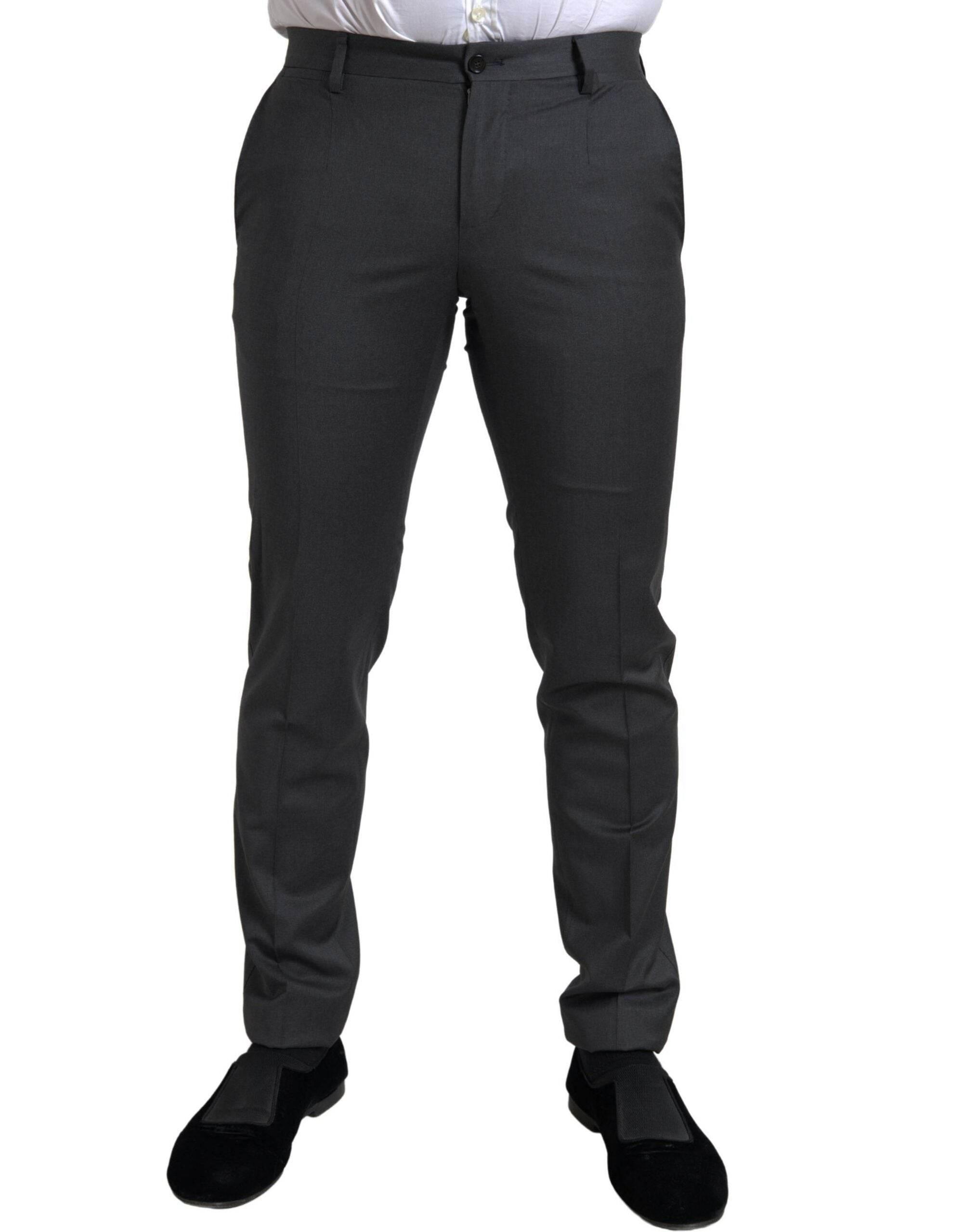 Dolce & Gabbana Gray 2 Piece Double Breasted SICILIA Suit - Hilstor