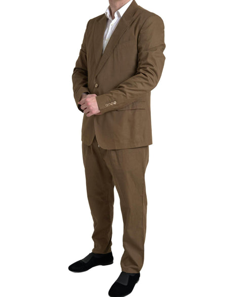 Dolce & Gabbana Brown 2 Piece Single Breasted TAORMINA Suit - Hilstor