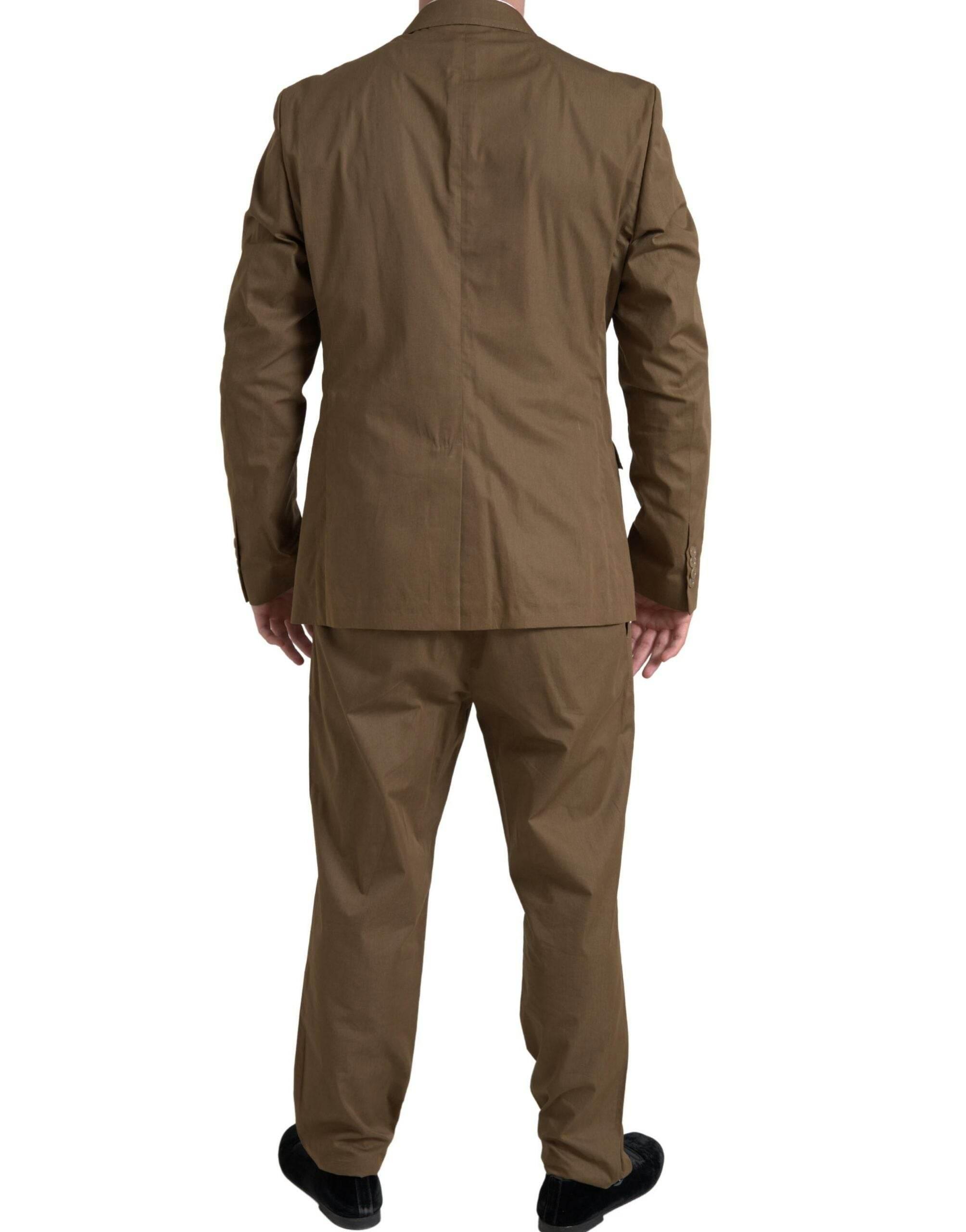 Dolce & Gabbana Brown 2 Piece Single Breasted TAORMINA Suit - Hilstor