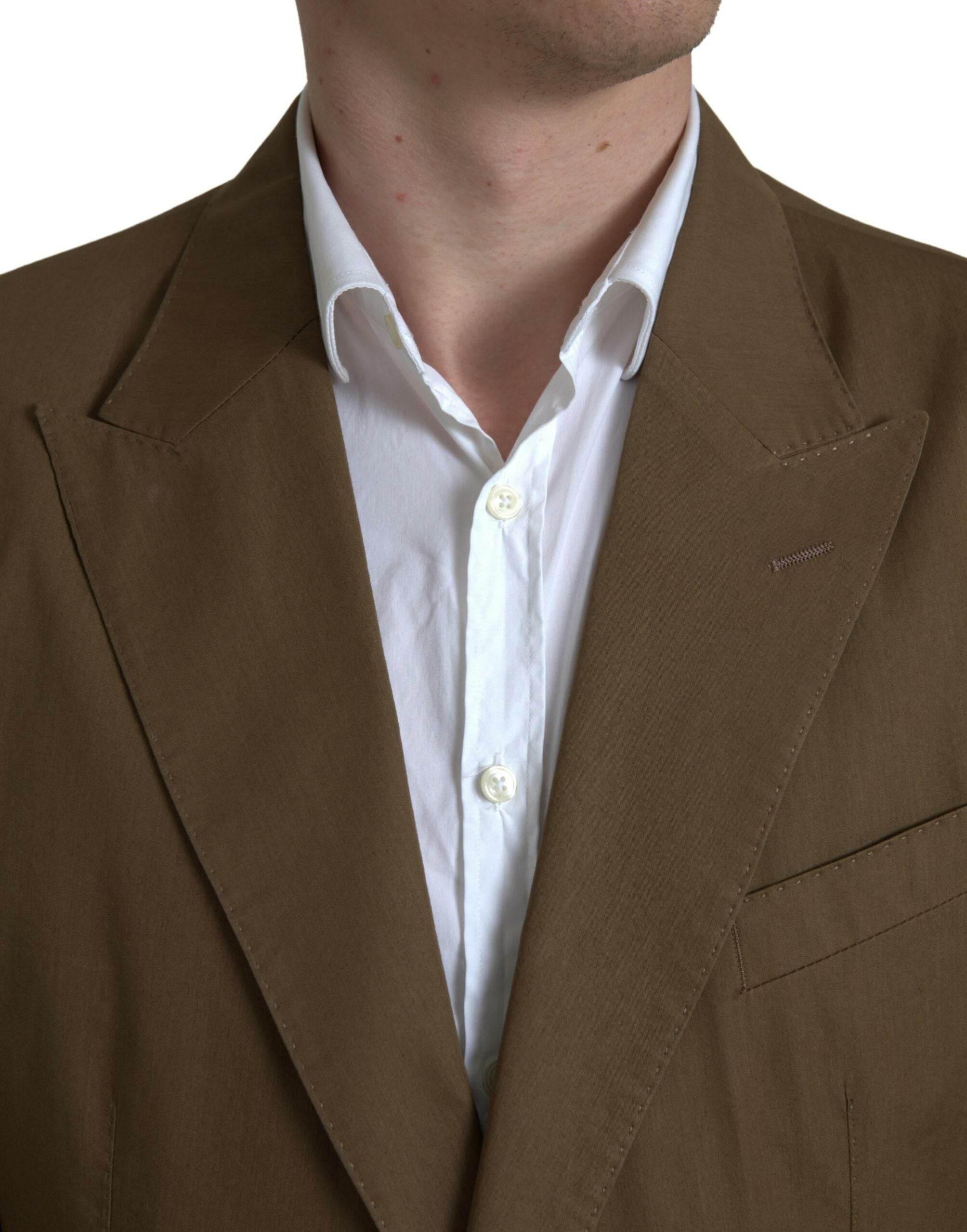 Dolce & Gabbana Brown 2 Piece Single Breasted TAORMINA Suit - Hilstor