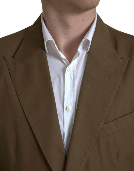 Dolce & Gabbana Brown 2 Piece Single Breasted TAORMINA Suit - Hilstor